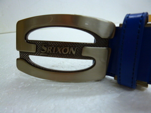 { new goods } Srixon * cow leather belt width 4.GGL-S004 * blue 