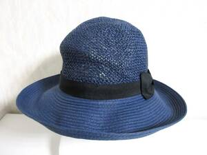  unused goods ef-de ef-de ribbon attaching straw hat hat navy blue navy south 3714