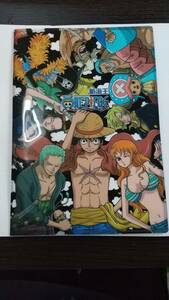 新品★アニメ　ワンピース　ノート付きクリアファイル★ONE PIECE　航海王★文房具