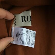 新品タグ 未着 ROPE' ロペ 大きい サイドタックラップマキシスカート2017SS サイズEX-3 ダークブラウン 定価、18.000+税 日本製_画像8