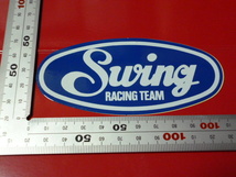 正規品 Swing RACING TEAM ステッカー / レーシングチーム スウィング ロゴ デカール_画像1