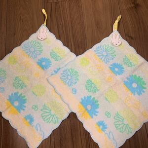  new goods Miffy loop towel 2 pieces set floral print 