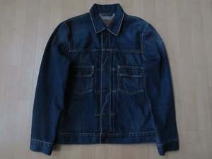 日本製 Levi's ヴィンテージ加工 2ndタイプ トラッカー ジャケットMリーバイス デニム インディゴ ジージャン 復刻 レプリカ 507XXブルゾン