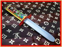 ◆　レトロ　レア　廃盤　ビックリ　ナイフ　おもちゃ　輸出用　日本製　１９７０年代　検索　TOY　海賊　メタルトイ　ブリキ　_画像1