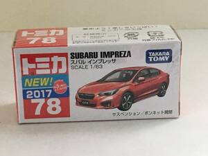 7-088 トミカ スバル インプレッサ No.78 ミニカー 廃番