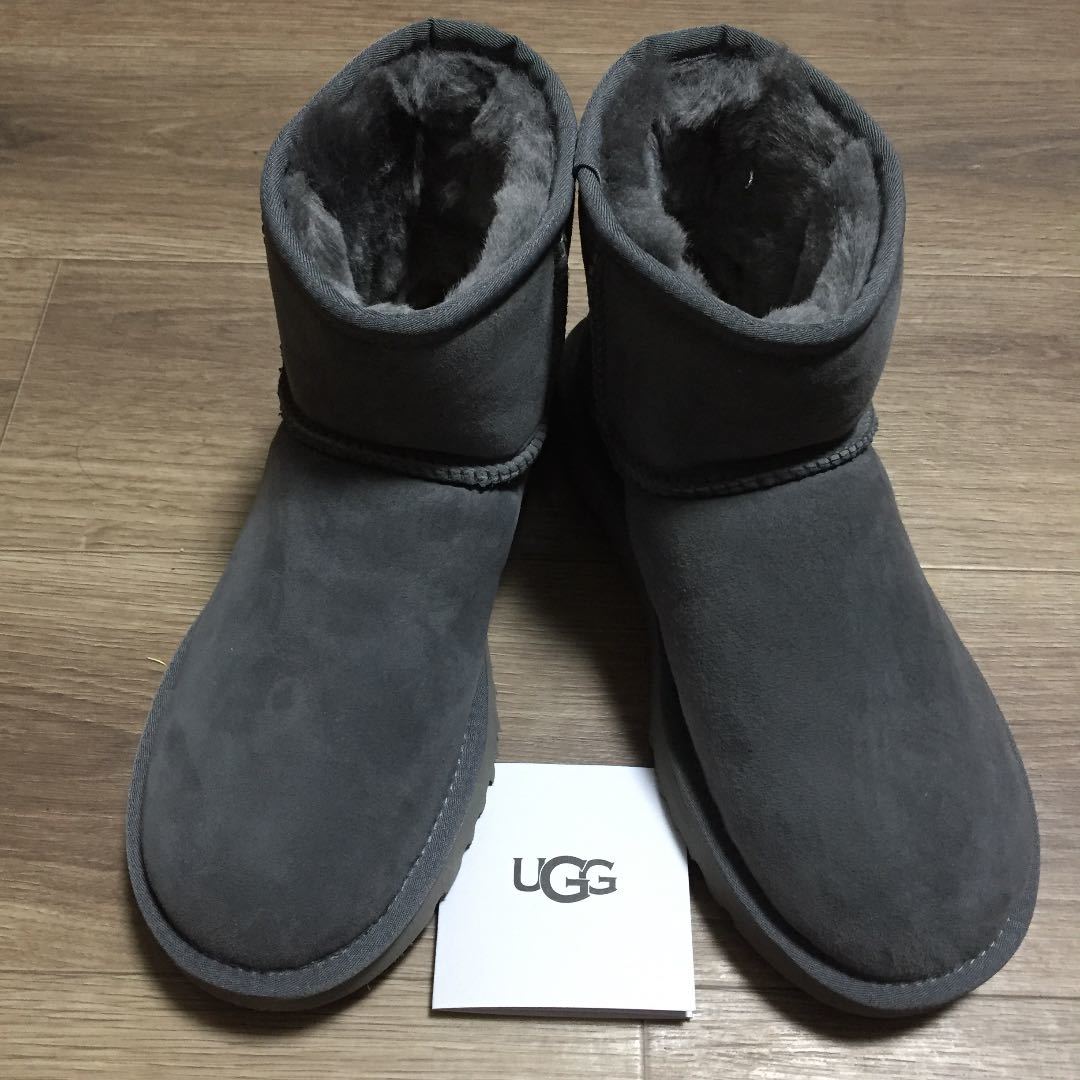 買い誠実 新品未使用 正規品 26センチ グレー UGGムートンブーツ 買い割 【美品】UGG アグ ムートンブーツ ショートブーツ 灰色 ブーツ