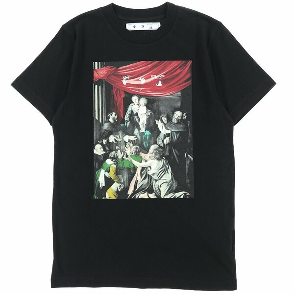 国内正規イーストランド OFF-WHITE c/o Virgil Abloh CARAVAG PAINTING S/S SLIM TEE