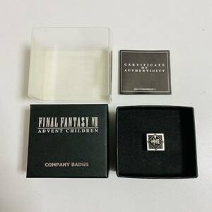 [ beautiful goods ]FINAL FANTSY Ⅶ Ad vent children god . company chapter pin badge Final Fantasy FF7 rare rare 