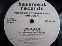 12'' TURNTABLE TERROR TRAX VOLUME 4 / JAMMIN' / PAIN(FEEL IT)_画像2