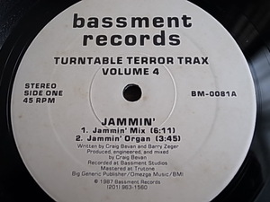 12'' TURNTABLE TERROR TRAX VOLUME 4 / JAMMIN' / PAIN(FEEL IT)