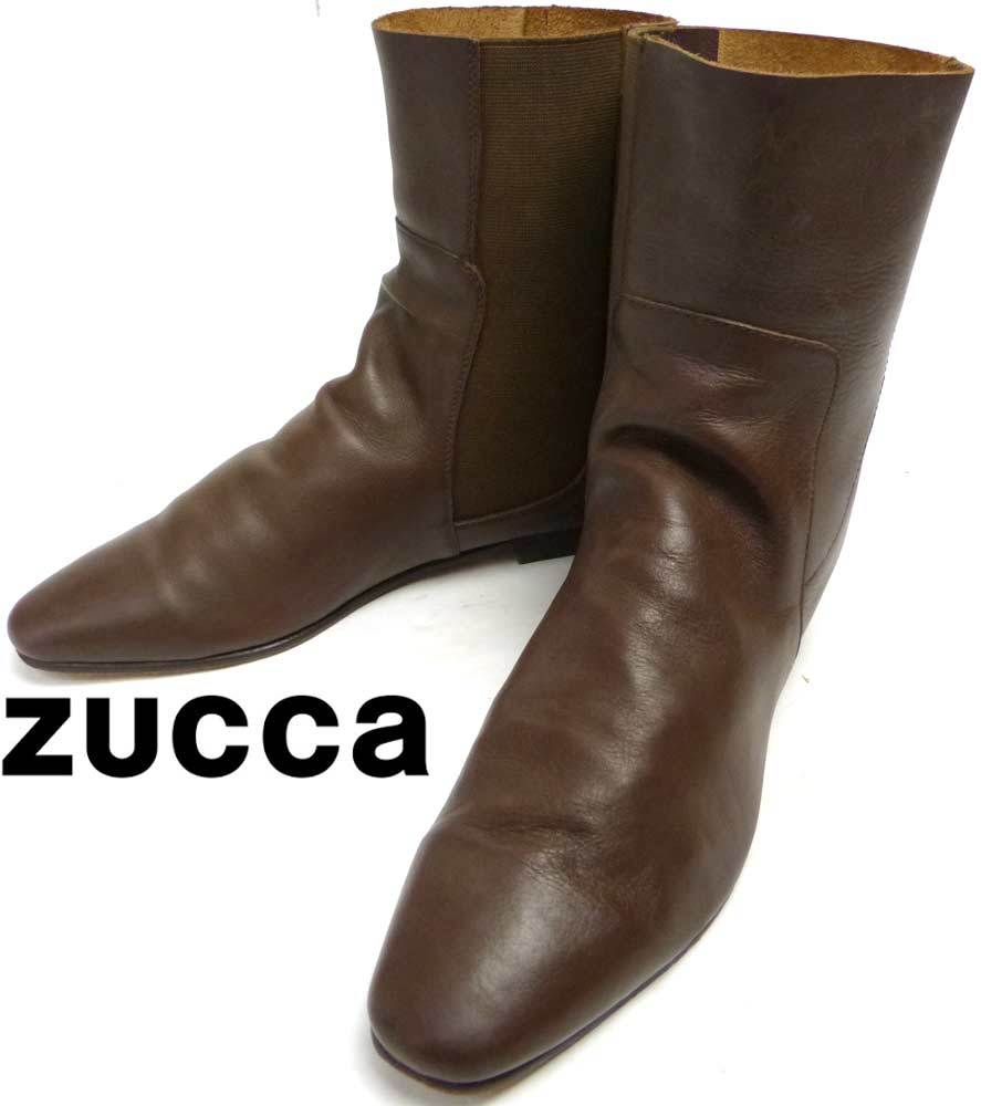 高評価 ZUCCa レザー ショートブーツ ズッカ ブーツ