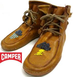 カンペール CAMPER モカシンブーツ　38(24cm相当)(レディース)【中古】ビンテージ10g-1-032