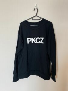 １回着美品◆PKCZ ウラケトレーナー　スウェット◆黒◆サイズS