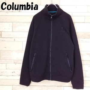 【人気】Columbia/コロンビア ドラムクレストフルジップジャケット PM2584 裏地フリース ワンポイント刺繍ロゴ ネイビー サイズM/9852