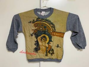  не использовался с биркой * Dio nisosDyonsos sweater*o-b вышивка * футболка *XL* Vivienne Westwood *MADE IN ITALY