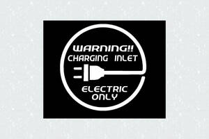 ☆EL-06☆切り文字転写式　充電口ステッカー☆（ELECTRIC ONLY）