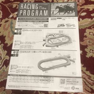 JRAレーシングプログラム2021.1.10(日)シンザン記念(GⅢ)、ポルックスステークス