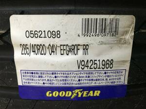 新品大幅値下げ!在庫限り!285/40R20 グッドイヤー EFFICIENTGRIP SUV 夏タイヤ 4本セット 2018年製(1FK002)④