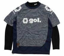 SALE! gol(ゴル) プラクティスシャツインナーセット (M) G742-497 NAVY | futsal soccer フットサル サッカー プラシャツ ネイビー セール_画像1