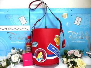  free shipping 60%.sa man sa Vega limitation .... country. Alice bucket type 2WAY tote bag shoulder bag red new goods Disney Samantha Thavasa 