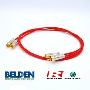 【送料無料】8m×2本 ベルデン88760(BELDEN) RCAケーブル +REAN-NYS352G (ノイトリック)