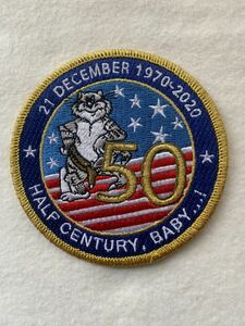 USN F-14 TOMCAT ASSOCIATION 50TH ANNIVERSARY 21 December 1970~2020 “HALF CENTURY, BABY...! Patch !!