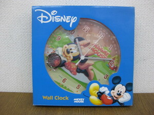 未使用品 Disney ディズニー ミッキーマウス 壁掛け時計 電池式 毎正時にLEDライトが点滅の商品画像