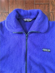 USA made Kids size Patagonia Patagonia full Zip fleece 7/8 blue blue America made triangle tag 