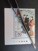 an 3-1 記念切手未使用★切手趣味週間　待乳山の雪見　★カラーマーク付き　★1982年発行_画像1