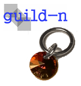 guild-n ★ 16G / 8mm クリスタルボルカノ スワロフスキー セグメントクリッカー サージカルステンレス ボディピアス 片耳用 軟骨ピアス