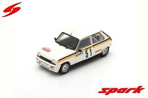 ■スパークモデル 1/43 1984 ルノー5 アルピーヌ ターボ #51 F.ショーシュ ラリーモンテカルロ