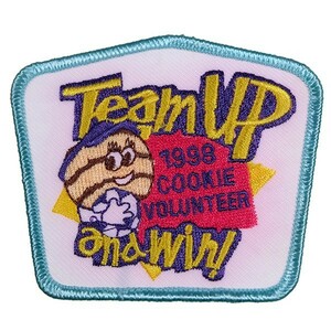 PI130 COOKIE VOLUNTEER 1998 ワッペン パッチ ロゴ エンブレム アメリカ 米国 USA 輸入雑貨