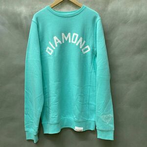 USA正規品 【S】 Diamond Supply ダイヤモンドサプライ ARCH アーチロゴ クルーネック スウェット トレーナー DMNDブルー ピスタグ付き