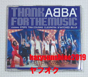 THANK ABBA FOR THE MUSIC 3 TRACK CD アバ MAMMA MIA! マンマ・ミーア！ STEPS TINA COUSINS CLEOPATRA B*WITCHED BILLIE カラオケ