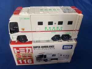 トミカ TAKARA TOMY■116 スーパーアンビュランス (東京消防庁 ) (新車シール)