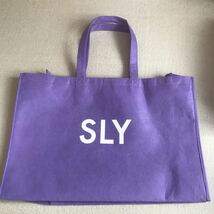 sly 福袋の袋のみ　ショッパー　紫　トートバッグ_画像1