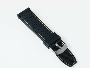  outdoor sport fashion wristwatch for exchange silicon made black band belt 22MM# yellow 