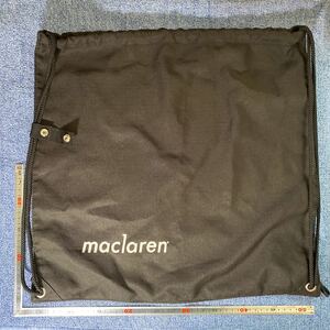 マクラーレン　McLaren ベビーカー　付属品　サップパック　ナップサック　巾着　リュックサック　カバン　ブラック