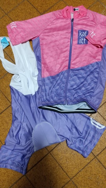 新品未使用 サイクルジャージ ピンク