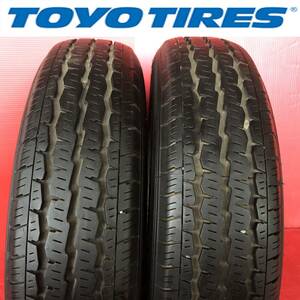 LTタイヤ　2本セット　トーヨータイヤ　TOYO　H11　155/80R14　88/86N　LT　中古　サクシードバン　プロボックスバン　（F-48）