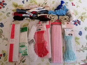手芸用品 カラーひも 糸 他