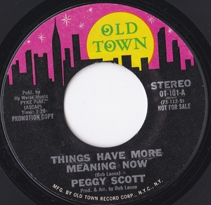 * 70's Deep Soul 45 * Peggy Scott *