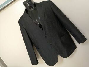 kkaa175 ■ Takakyu NISHIKI WEAR ■ テーラードジャケット シングル 2つボタン ストライプ グレー Sサイズくらい