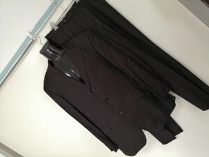 kkaa267 ■ BELLUMORE CLASSICO ■ ベルモーレ スーツ シングル 3つボタン ウール ダークブラウン こげ茶 AB8 L～XL