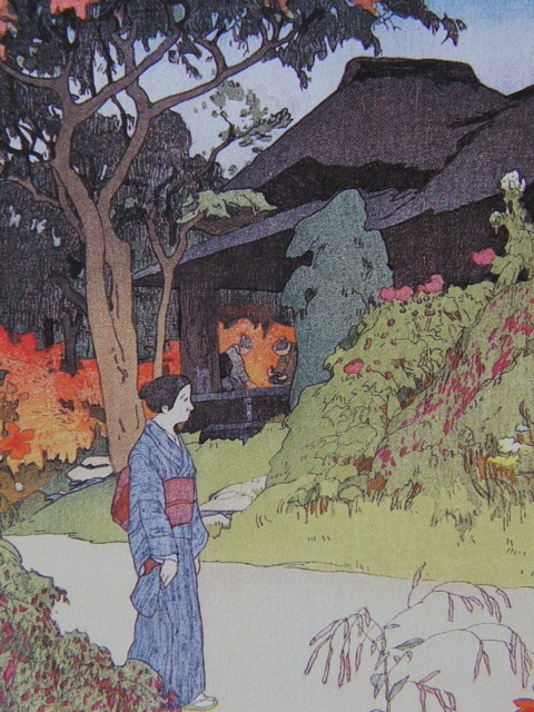 Hiroshi Yoshida, [Otoño en el Jardín Hyakkaen], Libro de arte raro, En buena condición, Nuevo marco con marco., envío gratis, Cuadro, Pintura al óleo, Naturaleza, Pintura de paisaje