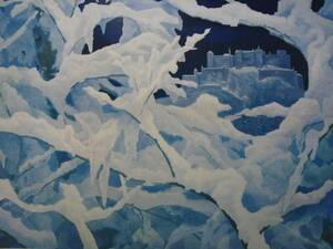 Art hand Auction Kaii Higashiyama, [Castillo de nieve], De una rara colección de arte enmarcado de alta calidad., Productos de belleza, Nuevo marco incluido, gastos de envío incluidos, Cuadro, Pintura al óleo, Naturaleza, Pintura de paisaje