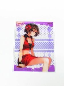  Hatsune Miku прозрачный карта коллекция![MEIKO 07]illusyration by Tama! пластиковый прозрачный карта 