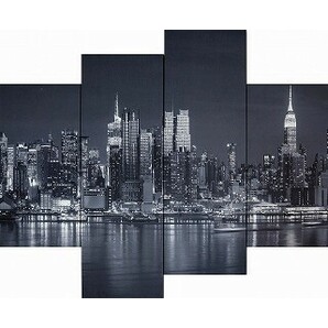 キャンバスアート　 Bello Canvas Art New York Hudson River (4枚セット) ニューヨーク　 ハドソンリバー　 写真