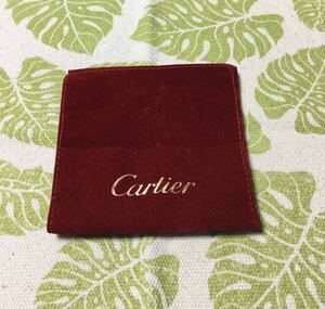 Cartier カルティエ　保存袋　ジュエリー入れ レッド