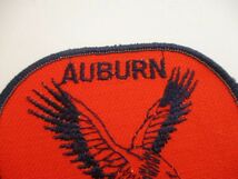 AUBURN WAR EAGLE ウォーイーグル オーバーン大学 ワシ ロゴ デザイン フッットボール 刺繍 ワッペン/ ビンテージ アメリカ パッチ 471_画像5